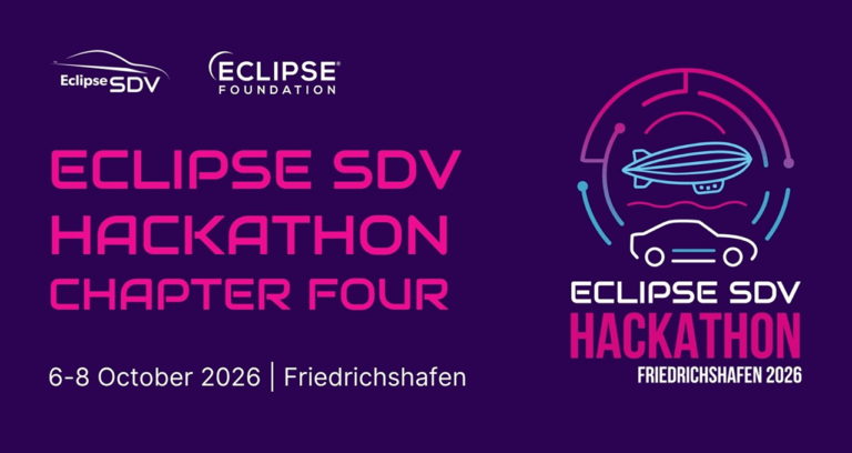 Banner advertising the Eclipse SDV Hackathon Chapter 4
