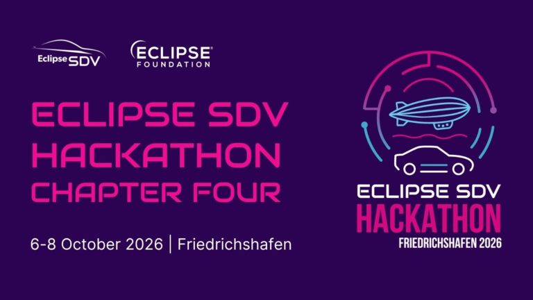 Banner advertising the Eclipse SDV Hackathon Chapter 4
