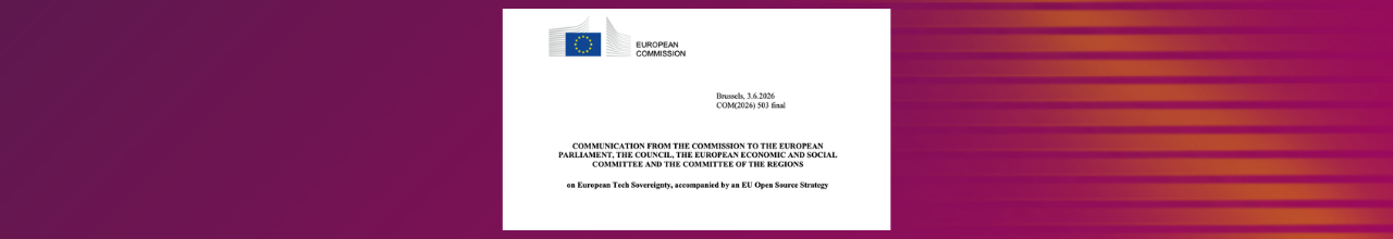Banner showing the title page of the European Commission Communication on Tech Sovereignty