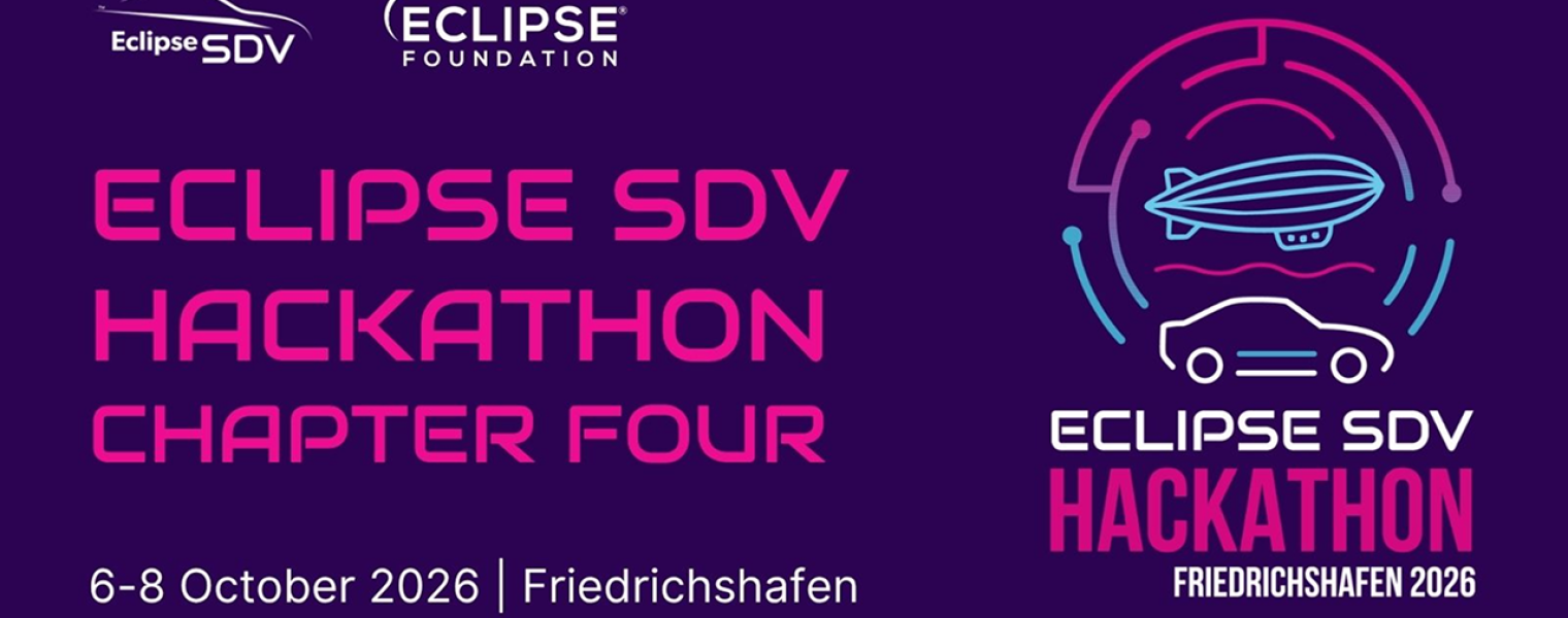 Banner advertising the Eclipse SDV Hackathon Chapter 4